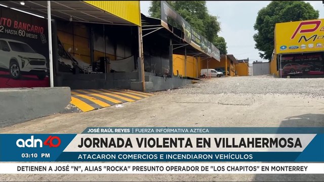 Ola de violencia en Villahermosa deja dos muertos y vehículos incendiados