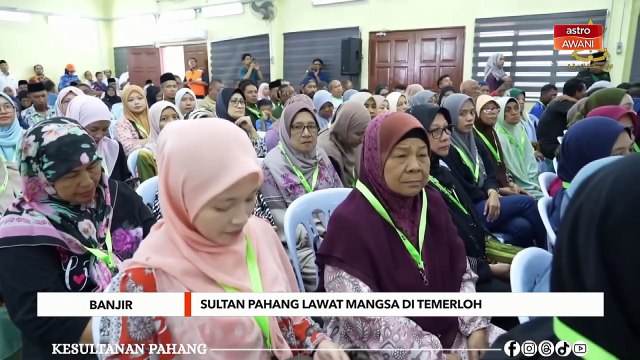 Pahang lawat dan kurnia sumbangan kepada mangsa di Temerloh