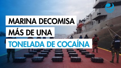 Marina decomisa más de una tonelada de cocaína en la costa de Guerrero