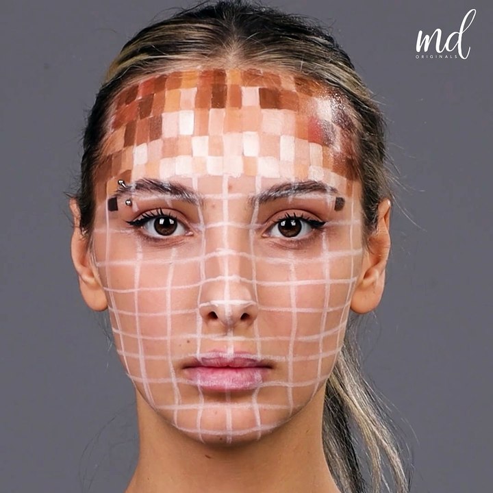 Pixel makeup trend! ✨