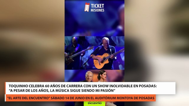 Toquinho celebra 60 años de carrera con un show inolvidable en Posadas A pesar de los años, la música sigue siendo mi pasión
