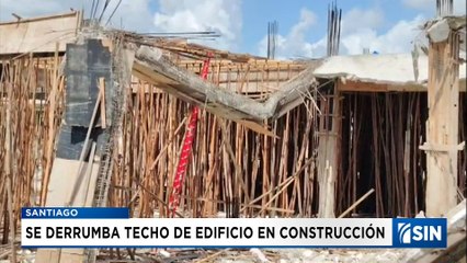 Derrumbe de techo de construcción de centro comercial en Santiago| Emisión Estelar SIN
