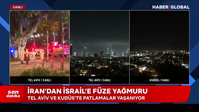 İran’dan İsrail’e füze yağmuru: Tel Aviv ve Kudüs’te sirenler çalıyor