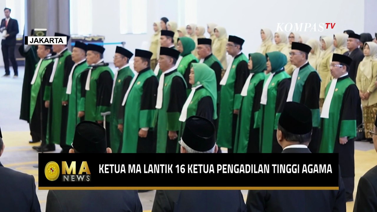 Ketua MA Lantik 16 Ketua Pengadilan Tinggi Agama, Tegaskan Peran sebagai Role Model - MA NEWS