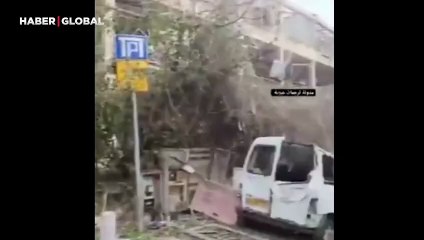 İran'ın balistik füze saldırıları sonrası Tel Aviv'deki yıkım kayıt altına alındı