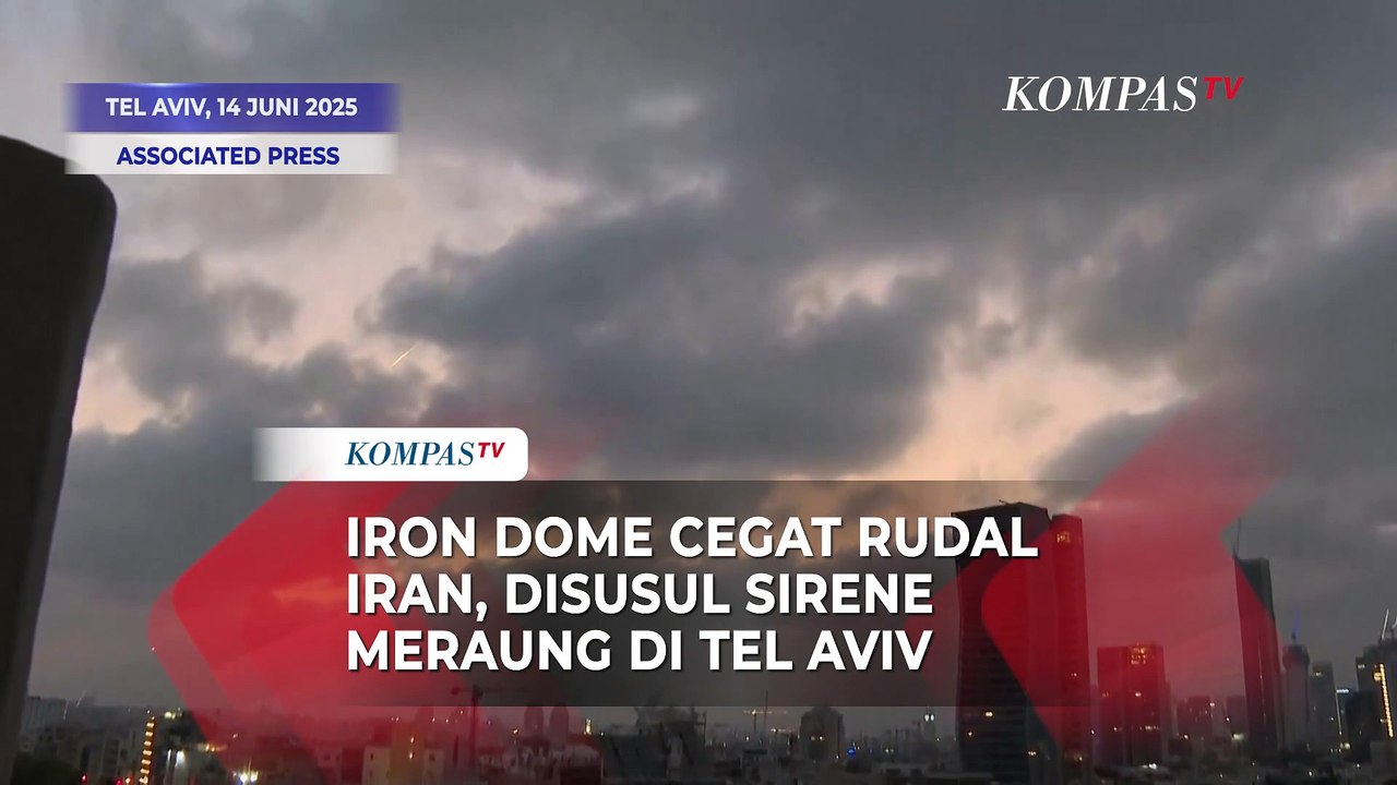 Iron Dome Israel Cegat Rudal Iran, Disusul Sirene Meraung di Tel Aviv