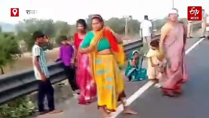 अजमेर-दिल्ली एक्सप्रेस हाईवे पर हादसा: तेज रफ्तार कंटेनर ने खड़े कैंटर को मारी टक्कर, महिला की मौत