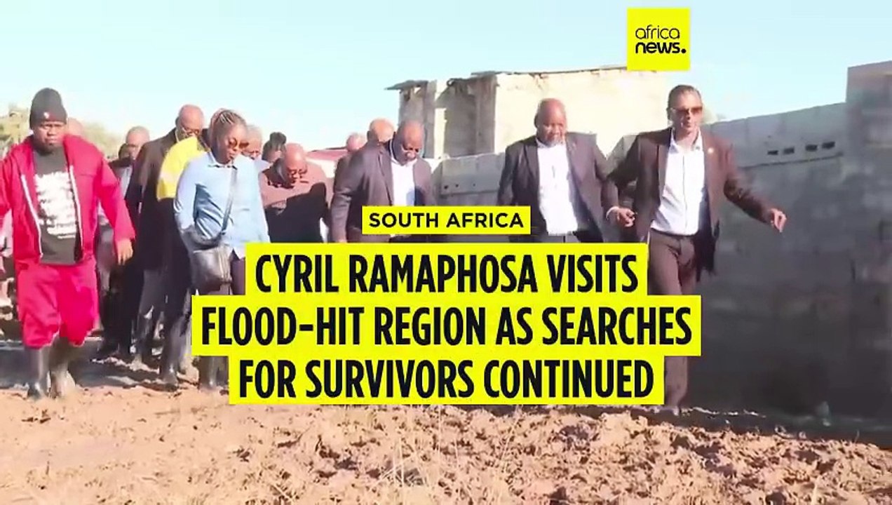 South African president visits flood sites with death toll at 78
