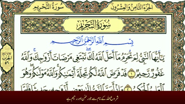 Surah At-Tahrim with Urdu Translation | Tafheem-ul-Quran سورة التحريم ترجمعہ Complete Surah At-Tahrim Urdu Translation | Tafheem-ul-Quran سورة التحريم Surah At-Tahrim Full Urdu Translation | Learn Quran with Tafheem-ul-Quran