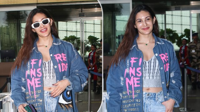 Amyra Dastur gets snapped at the Mumbai Airport! The Cutie was clicked in her dynamic denim avatar & posed for the paps in a generous manner! #amyradastur #amyradastursongs #amyradasturfilms