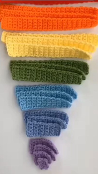 crochet rainbow 🌈