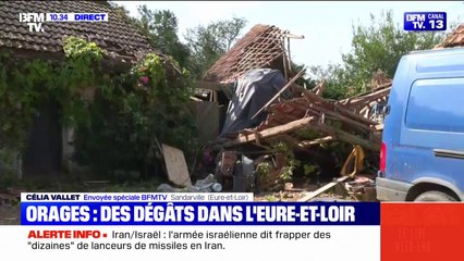 Après les orages en Eure-et-Loir, l'heure est à la constatation des dégâts pour les habitants de Sandarville