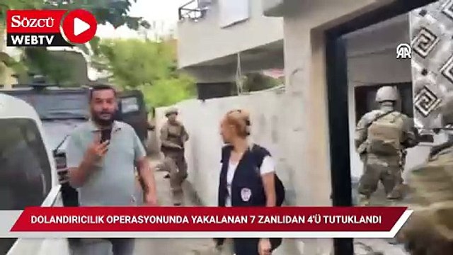Adana'da dolandırıcılık operasyonunda yakalanan 7 zanlıdan 4'ü tutuklandı