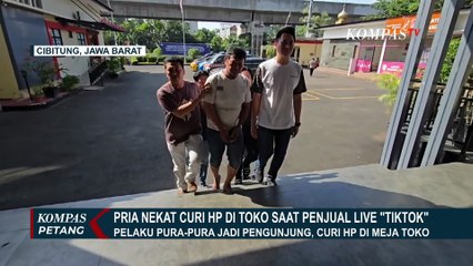 Terekam di Live Medsos, Pria Nekat Gasak Dua HP di Toko Kawasan Kelapa Gading