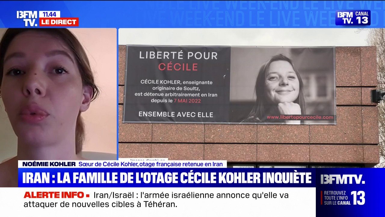 "C'est absolument terrifiant": la sœur de Cécile Kohler dénonce des frappes israéliennes proches de l'endroit où est retenue en otage sa sœur