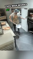 He Secretly Cuts a Piece of Pizza and Sneaks It Away #shorts