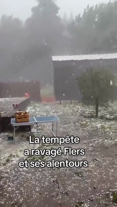 Violents orages à Flers : les images de la tempête dévastatrice