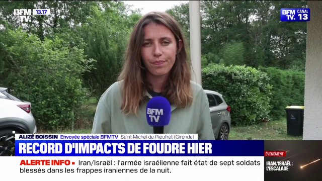 À Saint-Michel-de-Rieufret en Gironde, les dégâts sont importants après le passage de violents orages