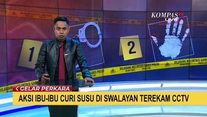 Terekam CCTV! Dua Ibu-Ibu Curi Susu Formula di Bangkalan
