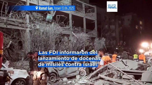 Irán e Israel intercambian ataques durante la noche y hay víctimas en ambos bandos