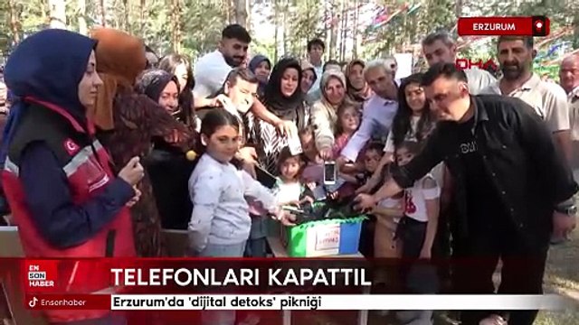 Erzurum'da 'dijital detoks' pikniği