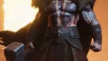 Epic Norse God Animation: Battle-Hardened Warrior Triumphs! ⚡️🔥