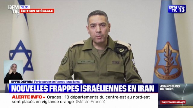 Conflit entre Israël et l'Iran: Nous avons mené des frappes sur plus de 40 cibles sur Téhéran, déclare le porte-parole de Tsahal