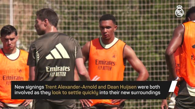 Trent and Real Madrid train ahead of Club World Cup