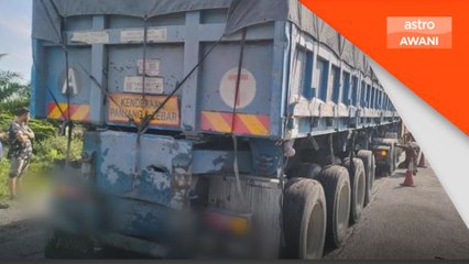 Penunggang basikal warga Singapura maut dilanggar treler