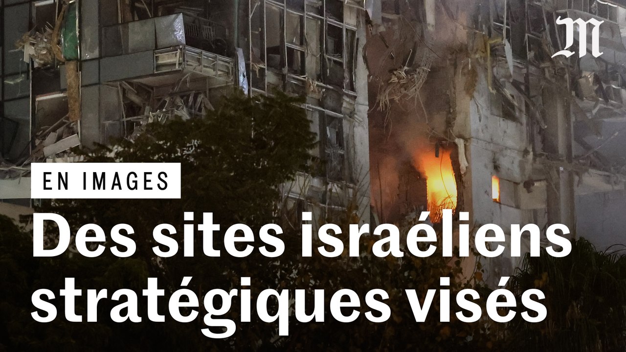 Les images des frappes iraniennes sur le quartier général militaire israélien à Tel-Aviv