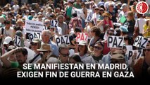 España: Manifestantes en Madrid exigen el fin del genocidio en Gaza