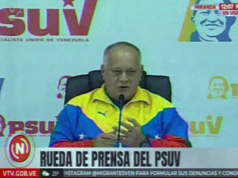 Sec. Gral. PSUV Cabello destacó la participación ciudadana en las asambleas de bases del partido