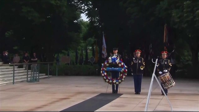Wreath laying at Arlington Cemetery salutes 250 years of the U.S. Army