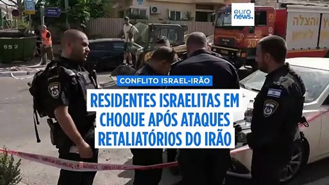 Israelitas em choque após ataques de retaliação do Irão