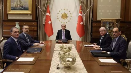 Beştepe'de Cumhurbaşkanı Erdoğan başkanlığında güvenlik toplantısı