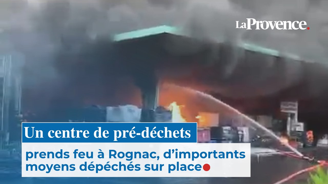 Incendie dans un entrepôt à Rognac : des fumées épaisses, plus de 70 pompiers engagés