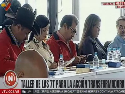 Caracas | Se desarrolla el segundo día del Taller de las 7T para la Acción Transformadora