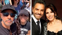 Eugenio Derbez y Alessandra Rosaldo se unen a los migrantes en las marchas de California