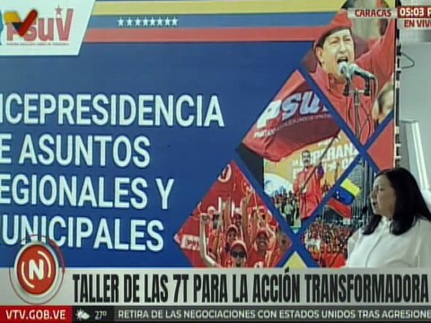 Taller de las 7T para la Acción Transformadora busca afianzar el liderazgo colectivo desde cada territorio