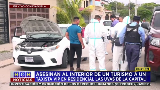 De varios impactos de bala asesinan al conductor de un supuesto taxi VIP en Tegucigalpa