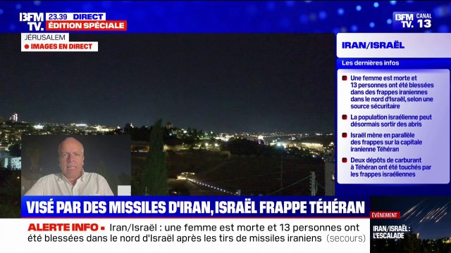 Conflit Israël-Iran: 14 personnes ont été blessées près de Haïfa à la suite des tirs de missiles depuis l'Iran