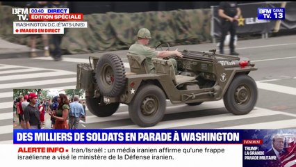 "C'est formidable": beaucoup d'Américains sont présents pour la grande parade militaire aux États-Unis