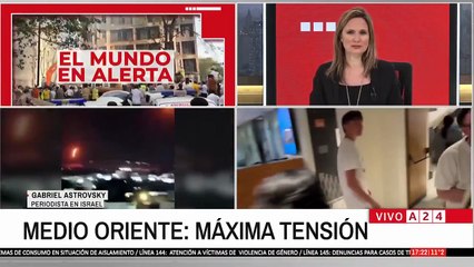 A24.com - ⚠️ IRÁN RESPONDIÓ A LOS ATAQUES DE ISRAEL  Alerta máxima tras la ola ...