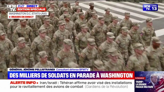 Des milliers de soldats défilent dans la capitale fédérale des États-Unis pour la parade militaire