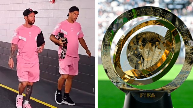 Messi, Suarez y el Inter Miami llegan al Hard Rock Stadium para su debut en el Mundial de Clubes