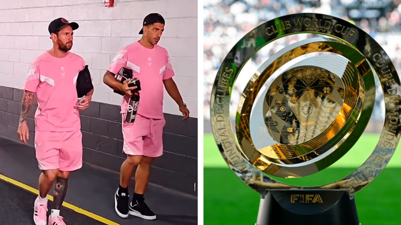 Messi, Suarez y el Inter Miami llegan al Hard Rock Stadium para su debut en el Mundial de Clubes