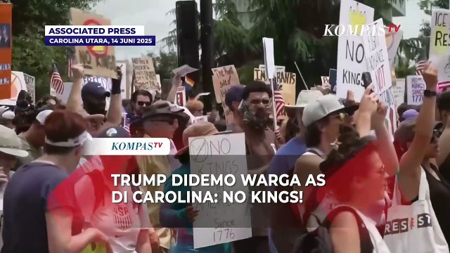 Presiden AS Donald Trump Didemo Warga di Carolina: No Kings!