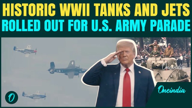 U.S Army STAGES Historic 250th Parade in D.C. With WWII Tanks, P-51 Flyovers And Vintage Jeeps