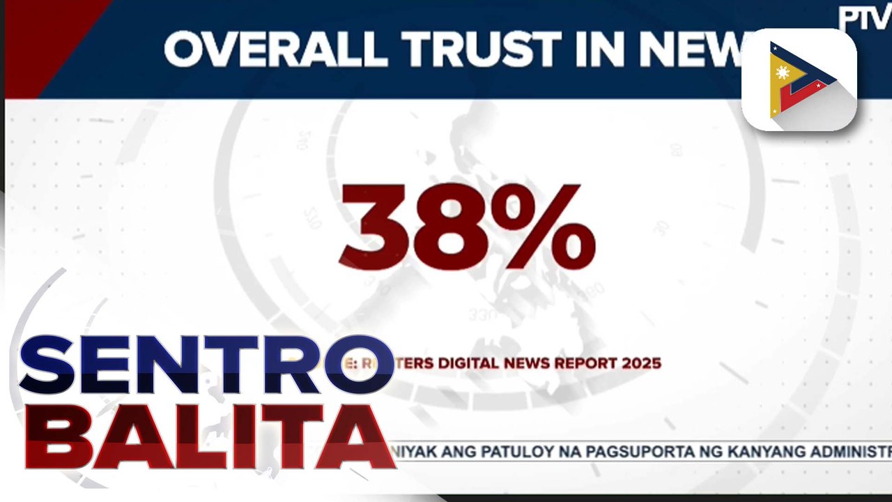 Tiwala ng mga Pilipino sa PTV, nananatiling mataas batay sa Digital News Report 2025 ng Reuters Institute
