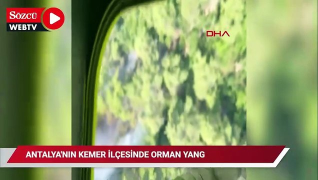 Antalya'nın Kemer ilçesinde orman yangını